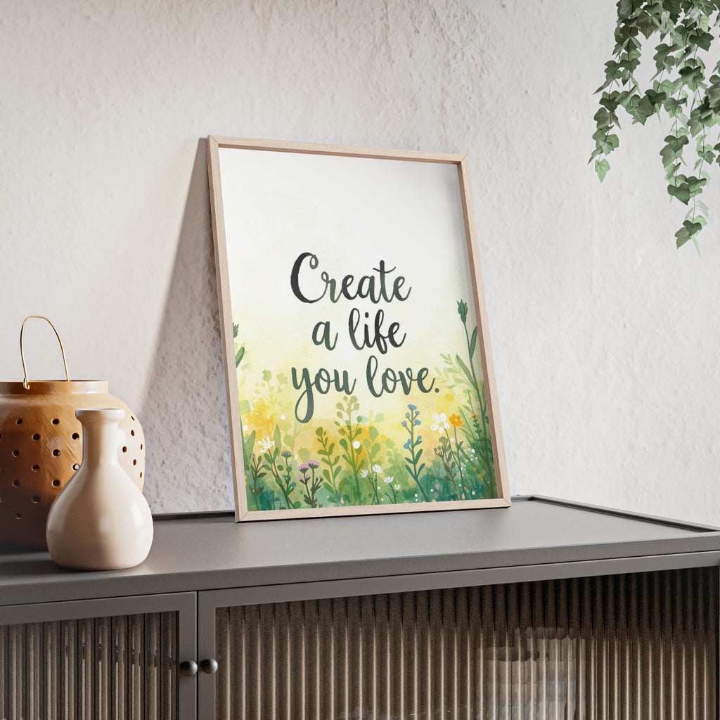 Create a Life You Love Framed Wall Art