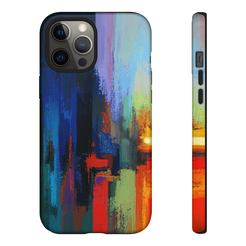 Abstract Colorblock Vibrant Protective iPhone Tough Case