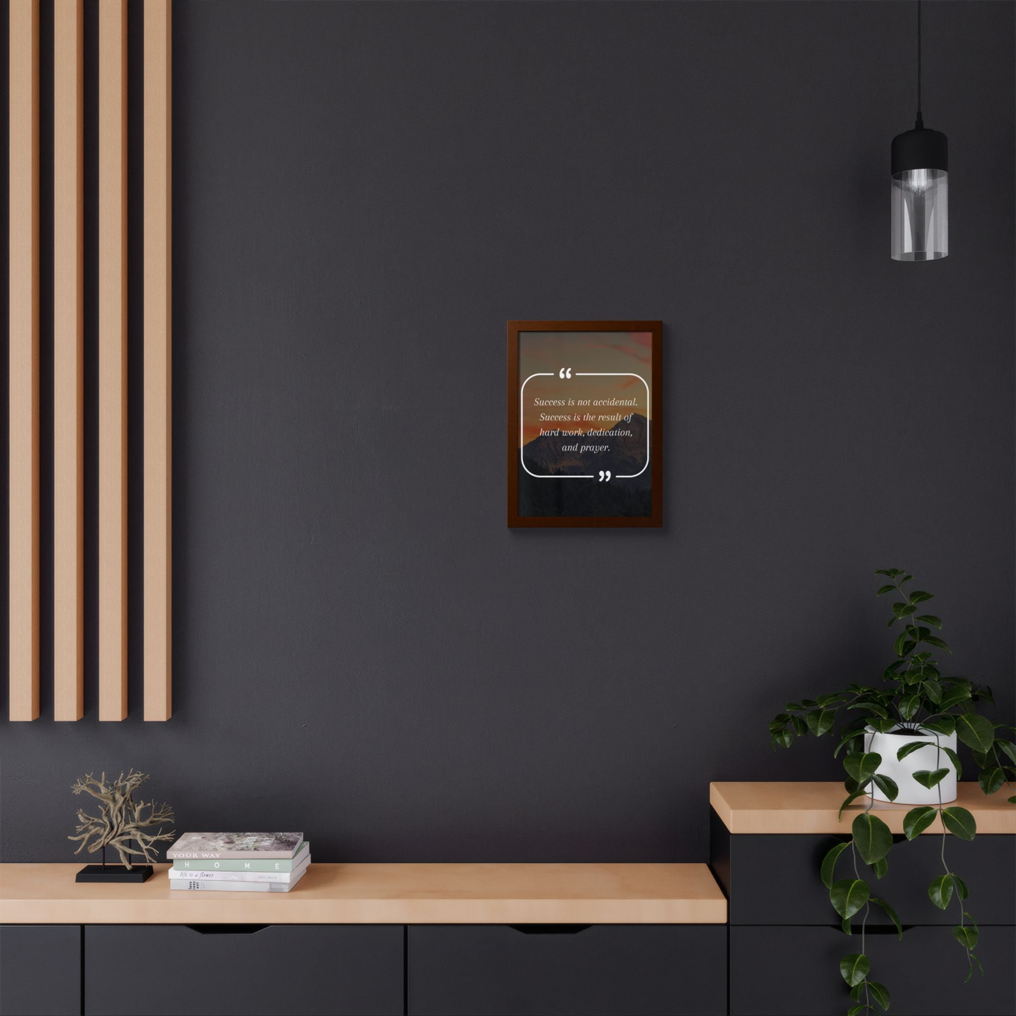 Success Is Not Accidental Multi-Color Framed Poster