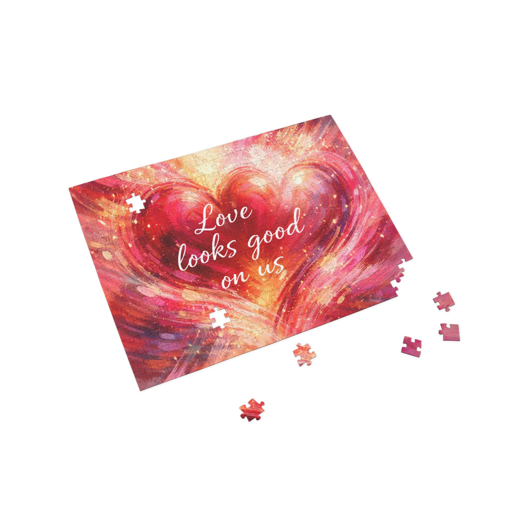 Love Looks Good On Us Romantic Heart Jigsaw Puzzle 96–1000 pcs