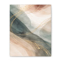 Abstract Coastal Waves Matte Canvas — Stretched Wall Art