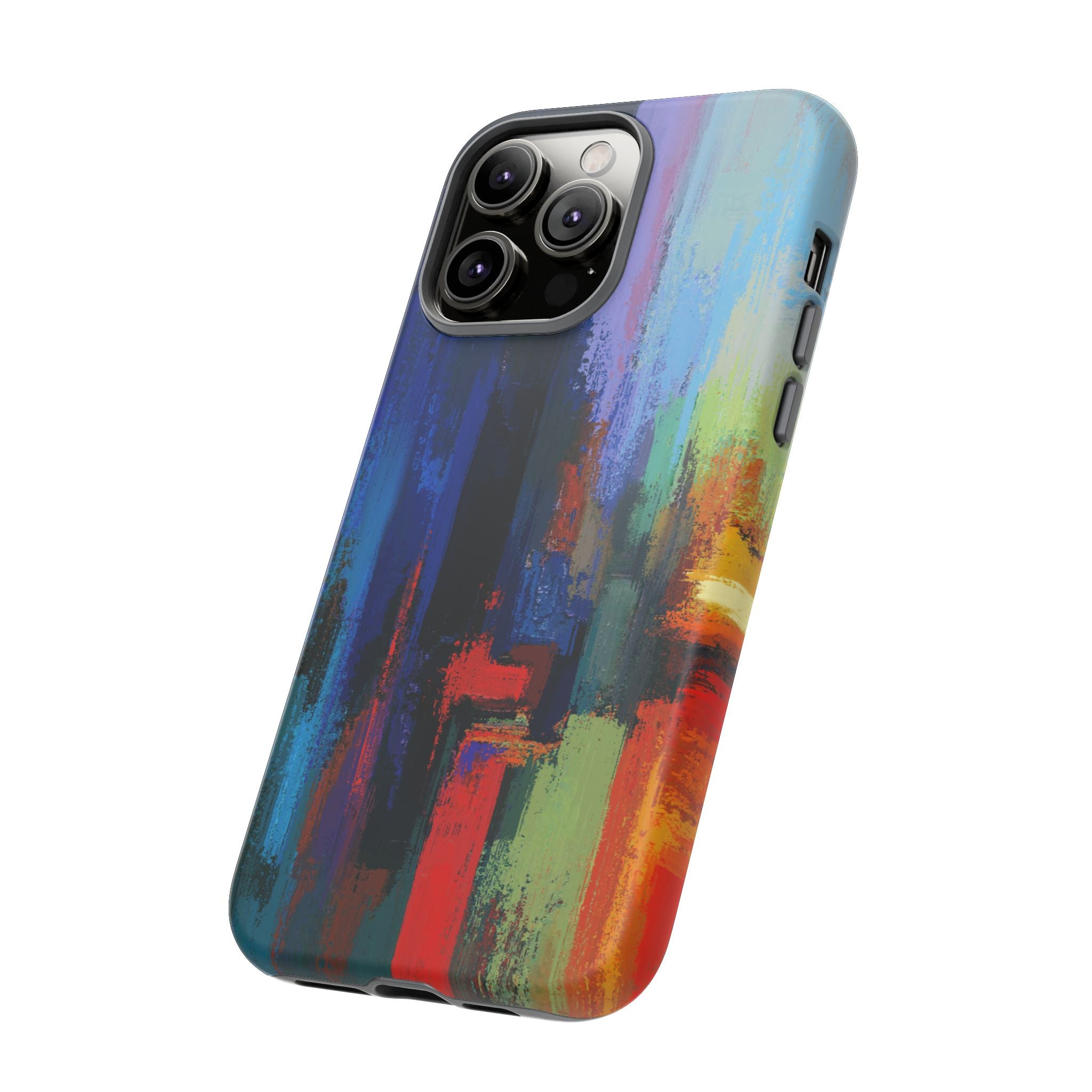 Abstract Colorblock Vibrant Protective iPhone Tough Case