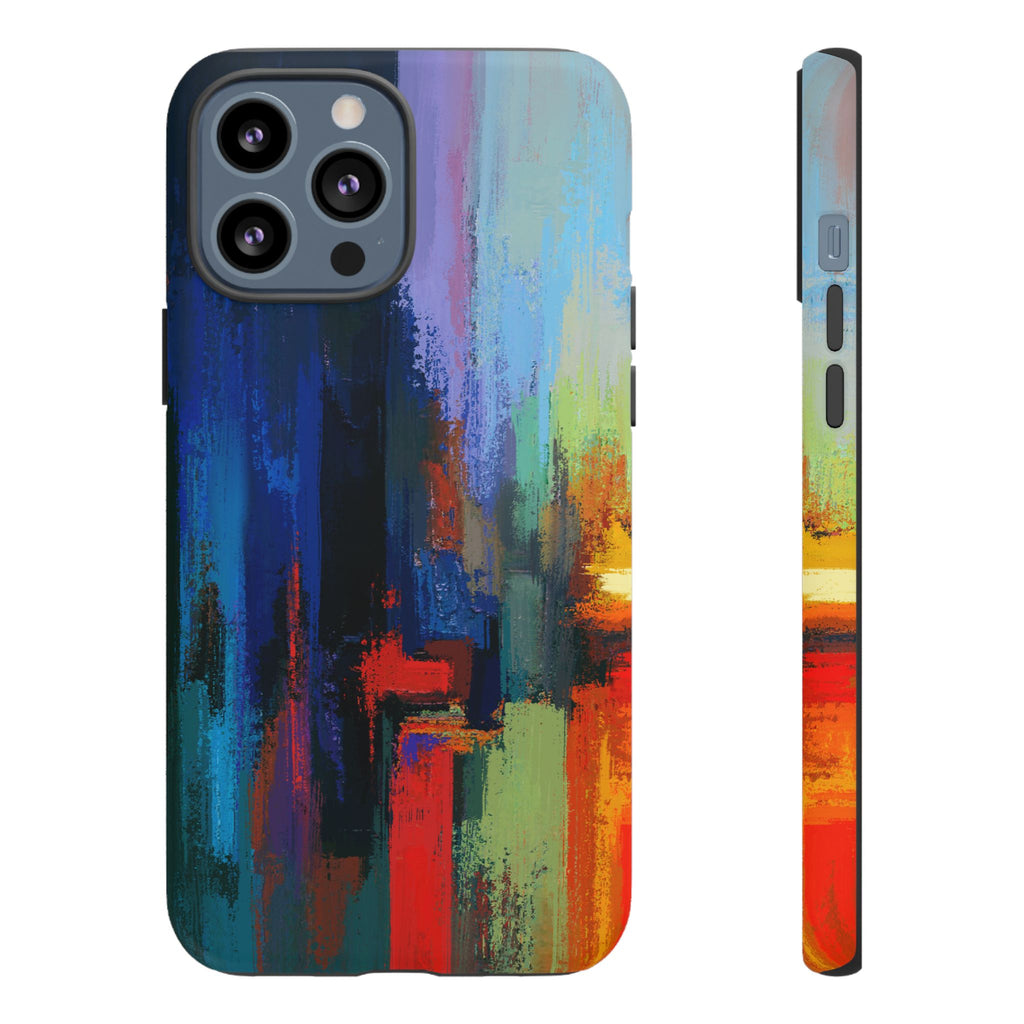 Abstract Colorblock Vibrant Protective iPhone Tough Case