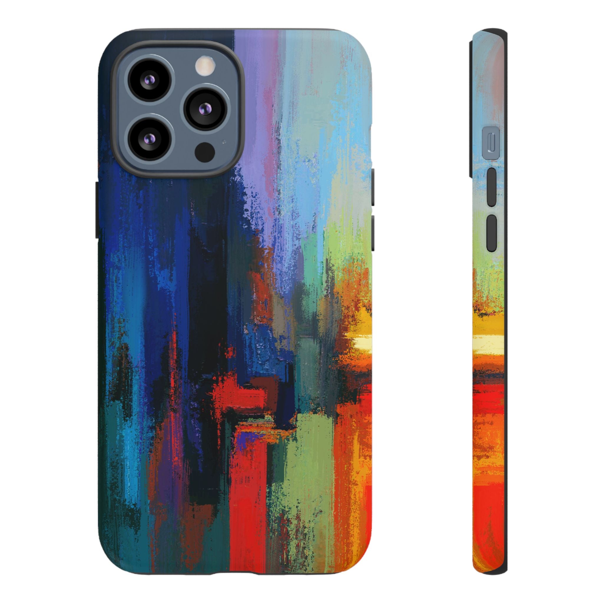 Abstract Colorblock Vibrant Protective iPhone Tough Case
