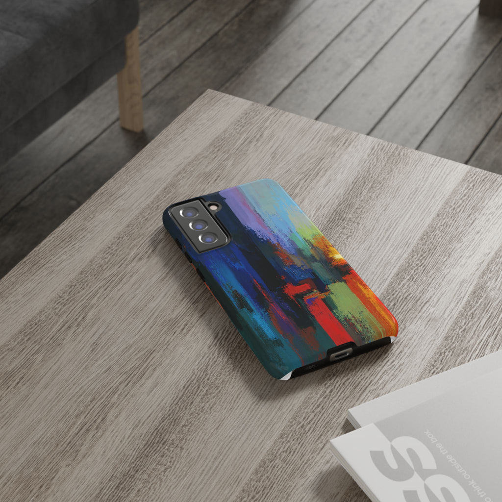 Abstract Colorblock Vibrant Protective iPhone Tough Case