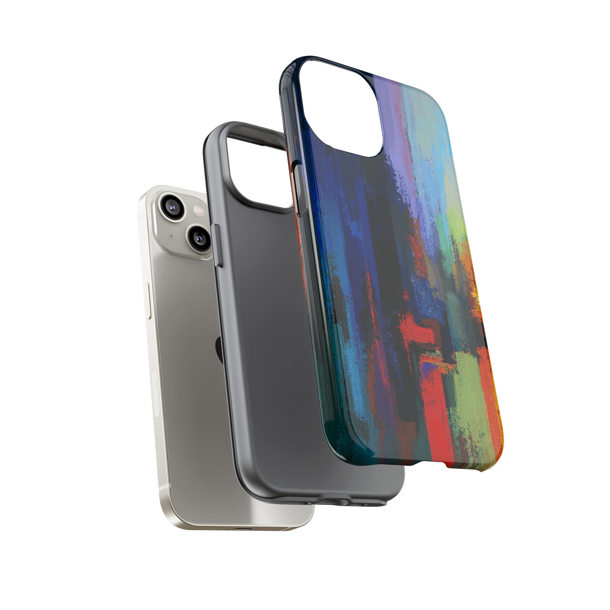 Abstract Colorblock Vibrant Protective iPhone Tough Case