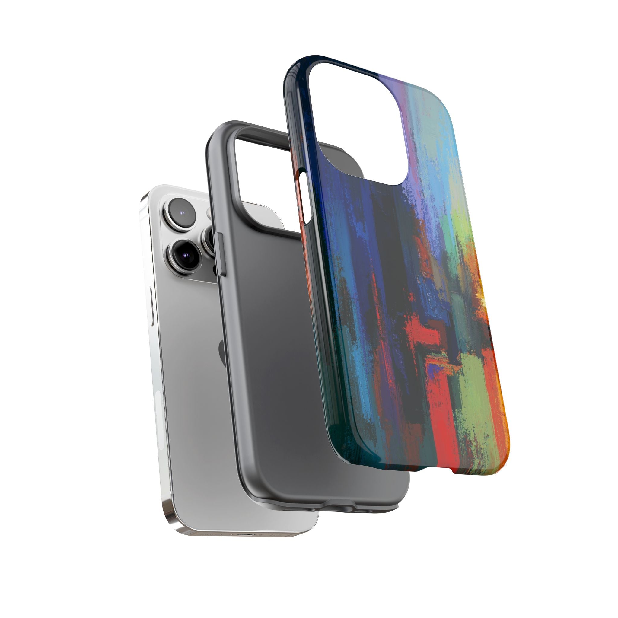 Abstract Colorblock Vibrant Protective iPhone Tough Case