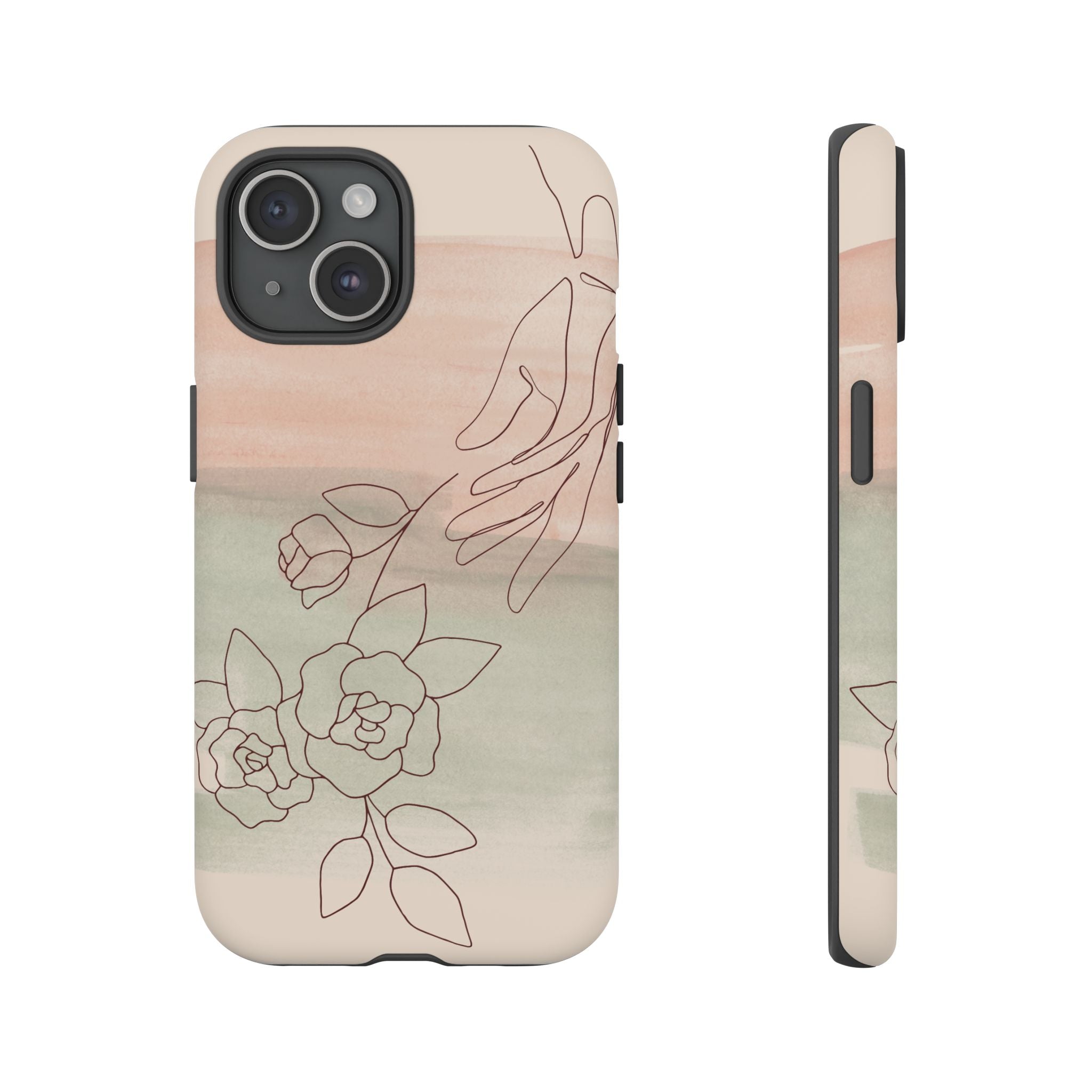Floral Watercolor Slim Tough Phone Case