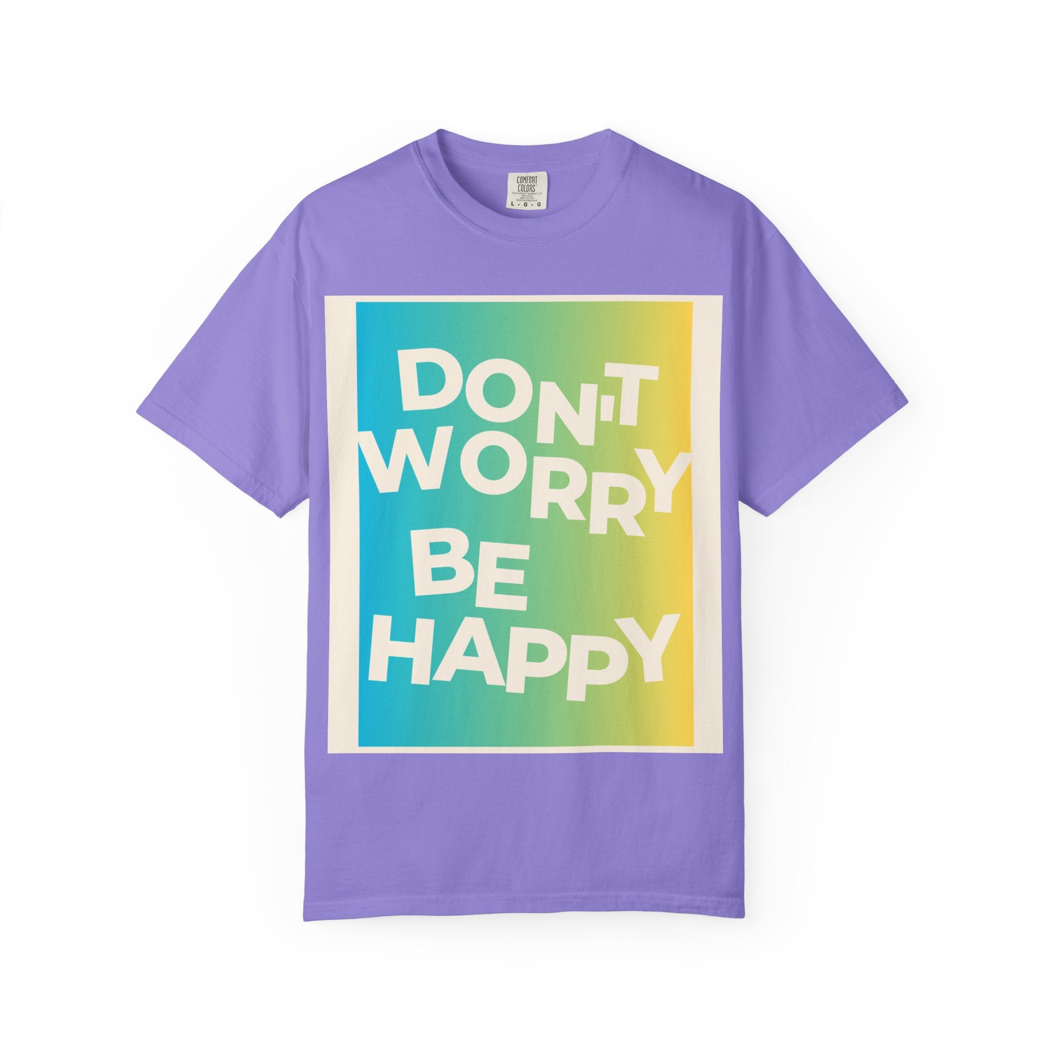 Don't Worry Be Happy Tropical Beach Graphic T-Shirt
