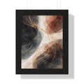 Abstract Earth Tones Framed Poster Modern Organic Wall Art Print