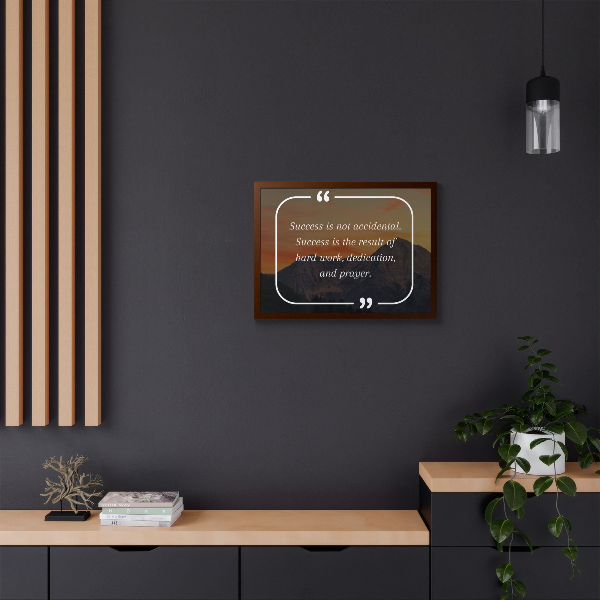 Success Is Not Accidental Multi-Color Framed Poster