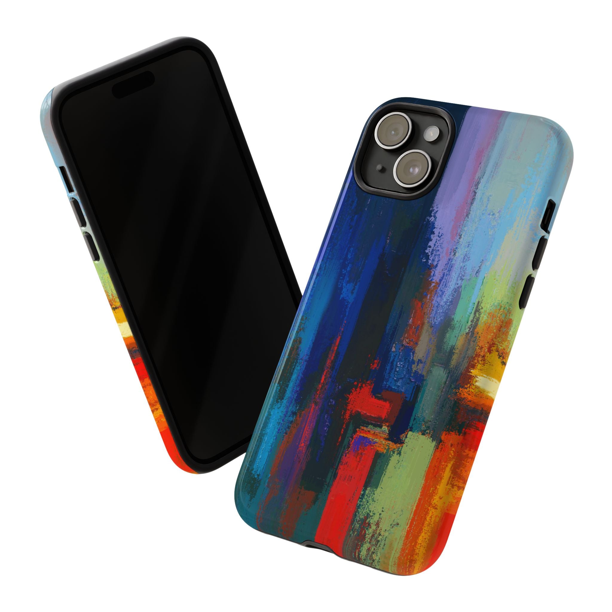 Abstract Colorblock Vibrant Protective iPhone Tough Case