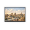 Paris Eiffel Tower Wood Framed Poster