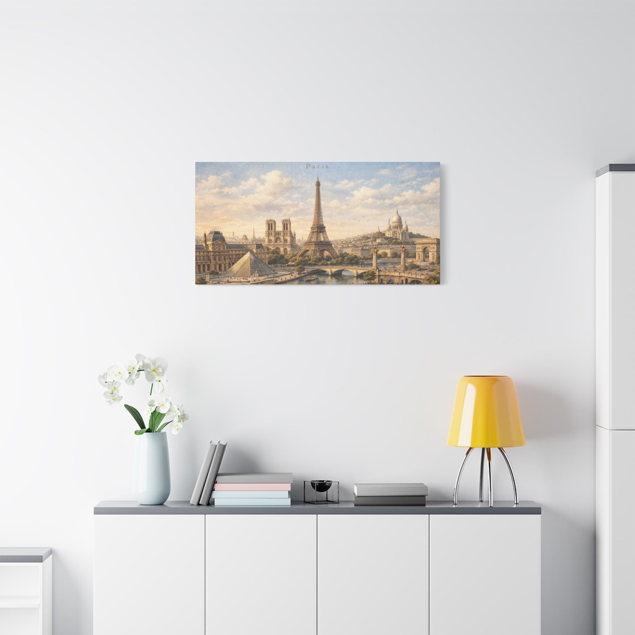 Paris Skyline Matte Canvas Wall Art