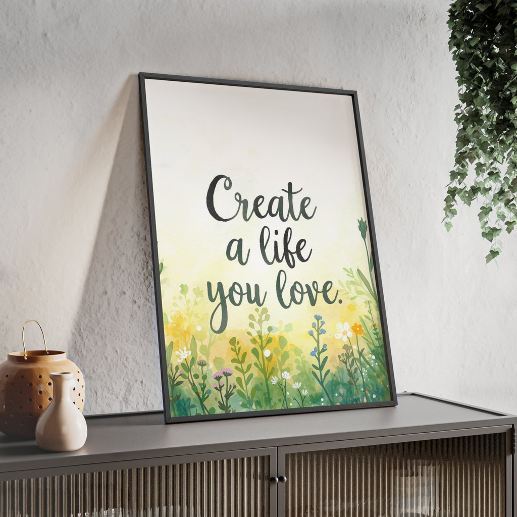 Create a Life You Love Framed Wall Art