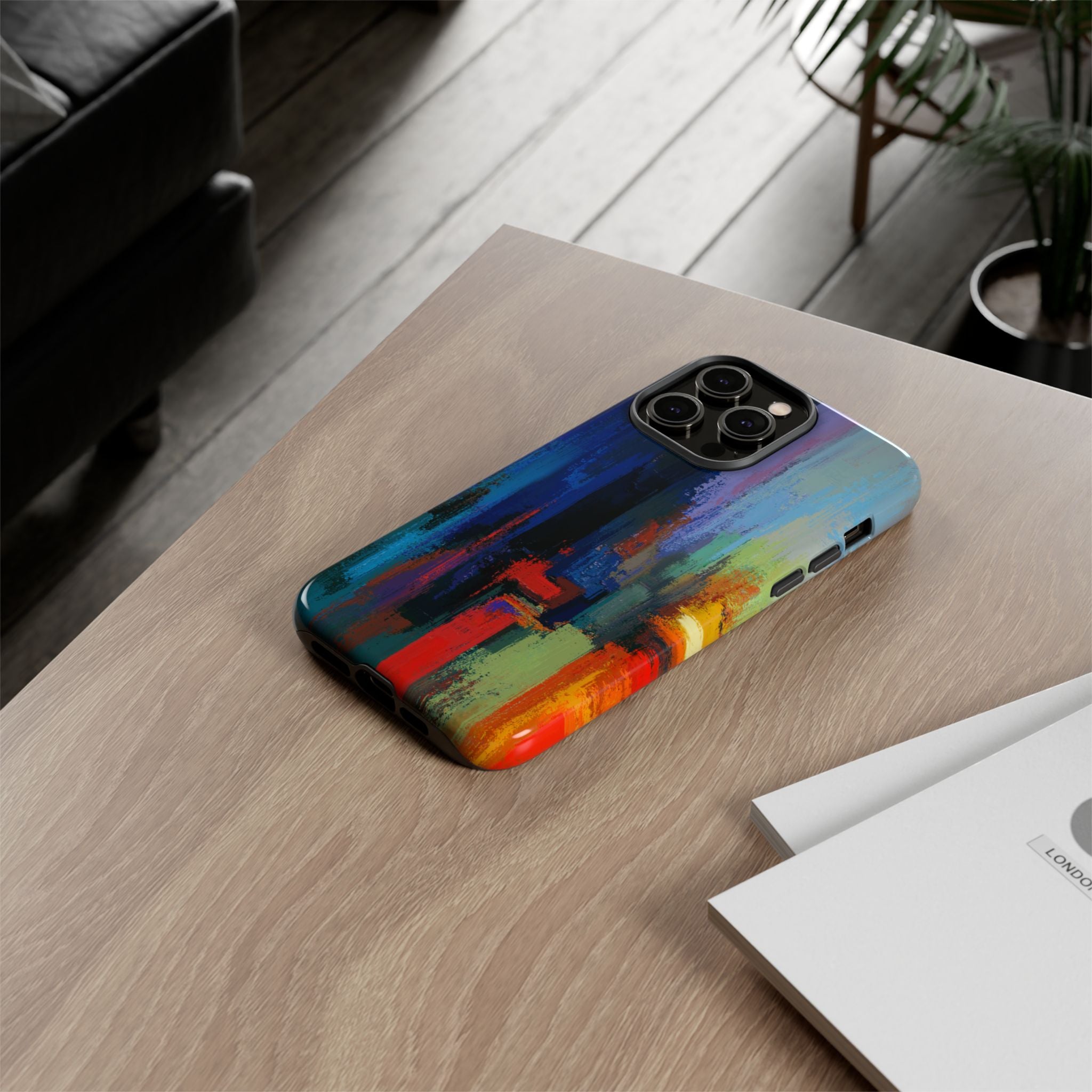 Abstract Colorblock Vibrant Protective iPhone Tough Case