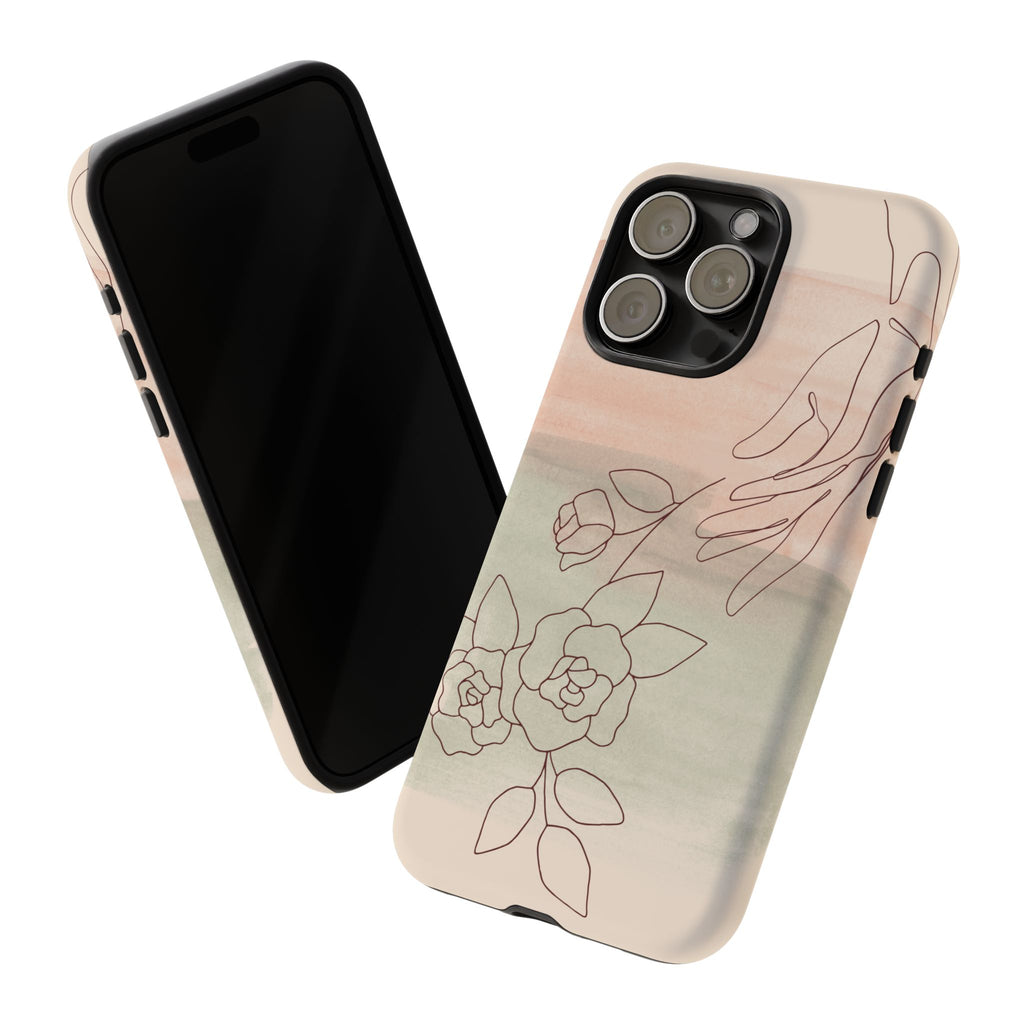 Floral Watercolor Slim Tough Phone Case