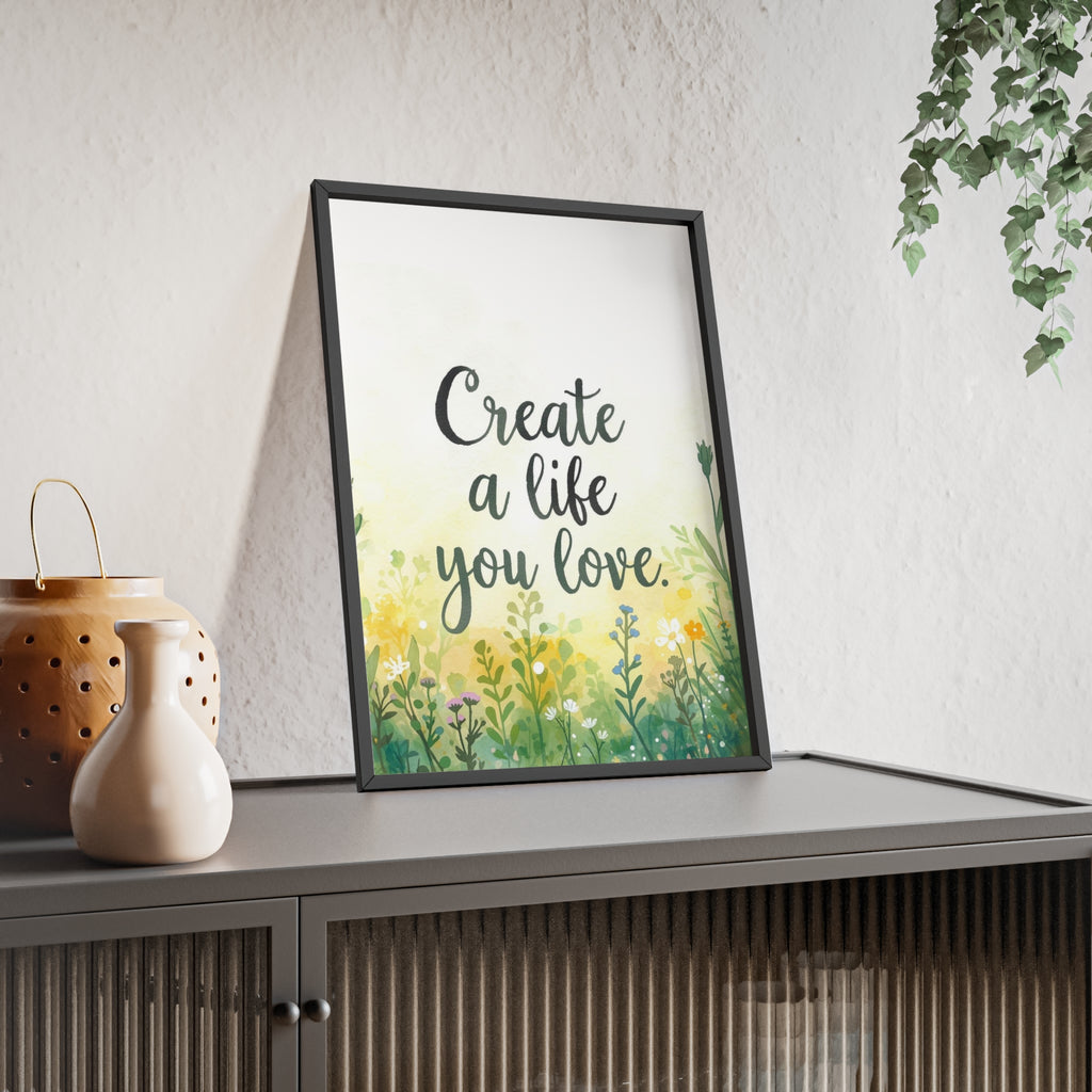 Create a Life You Love Framed Wall Art