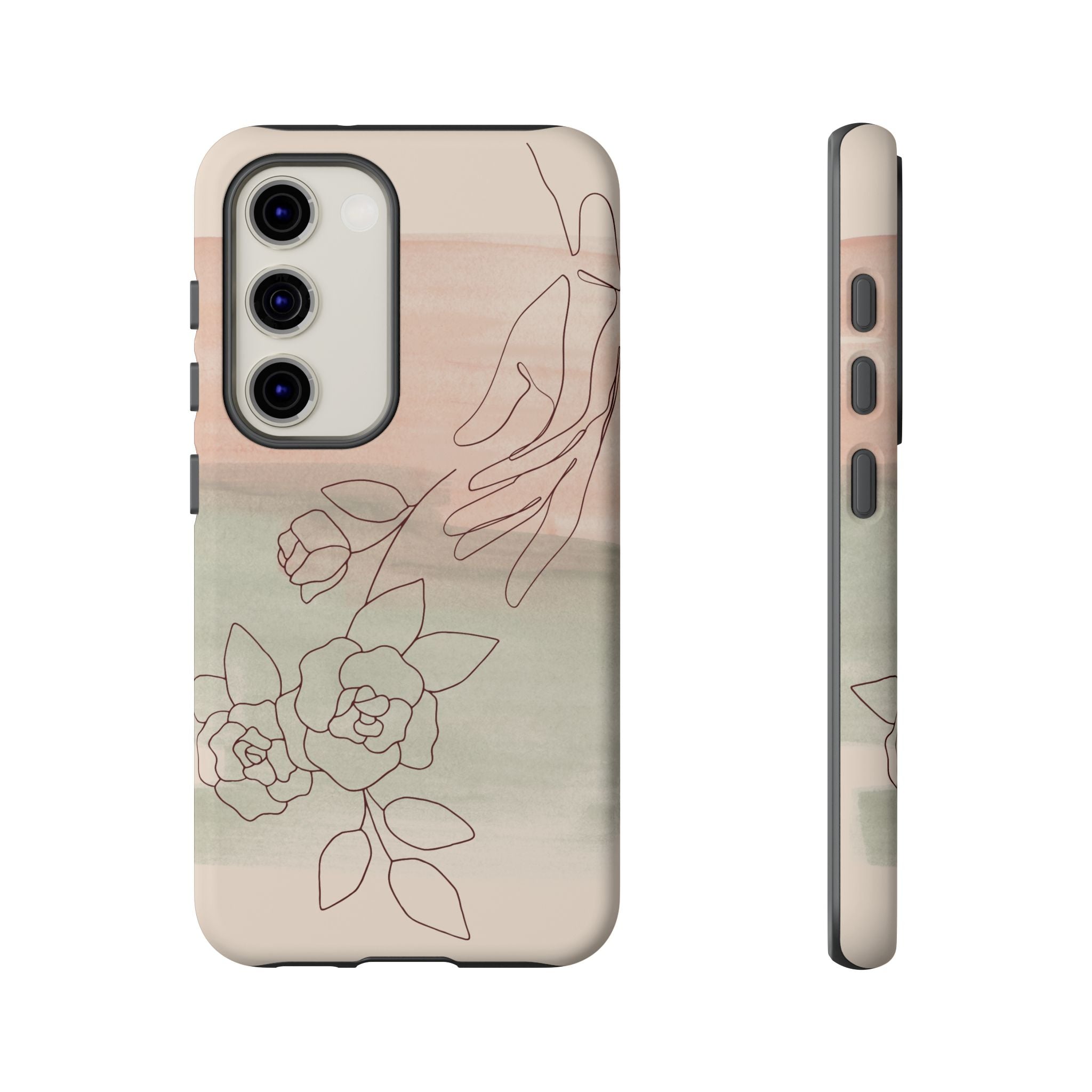 Floral Watercolor Slim Tough Phone Case