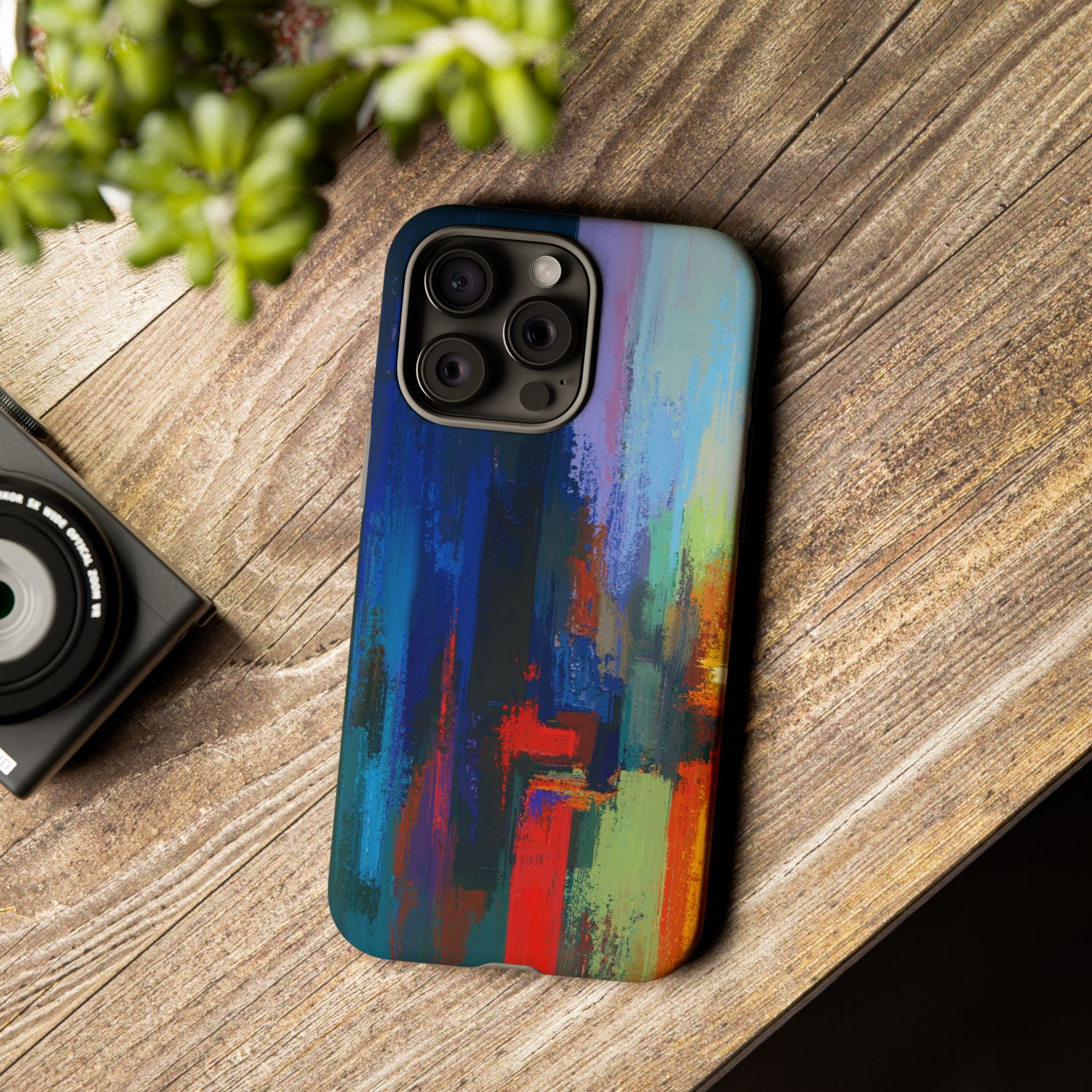 Abstract Colorblock Vibrant Protective iPhone Tough Case