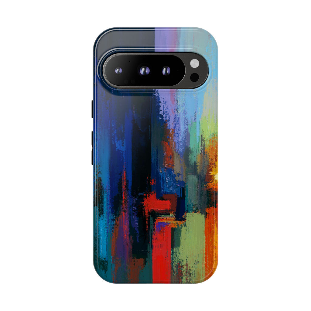 Abstract Colorblock Vibrant Protective iPhone Tough Case