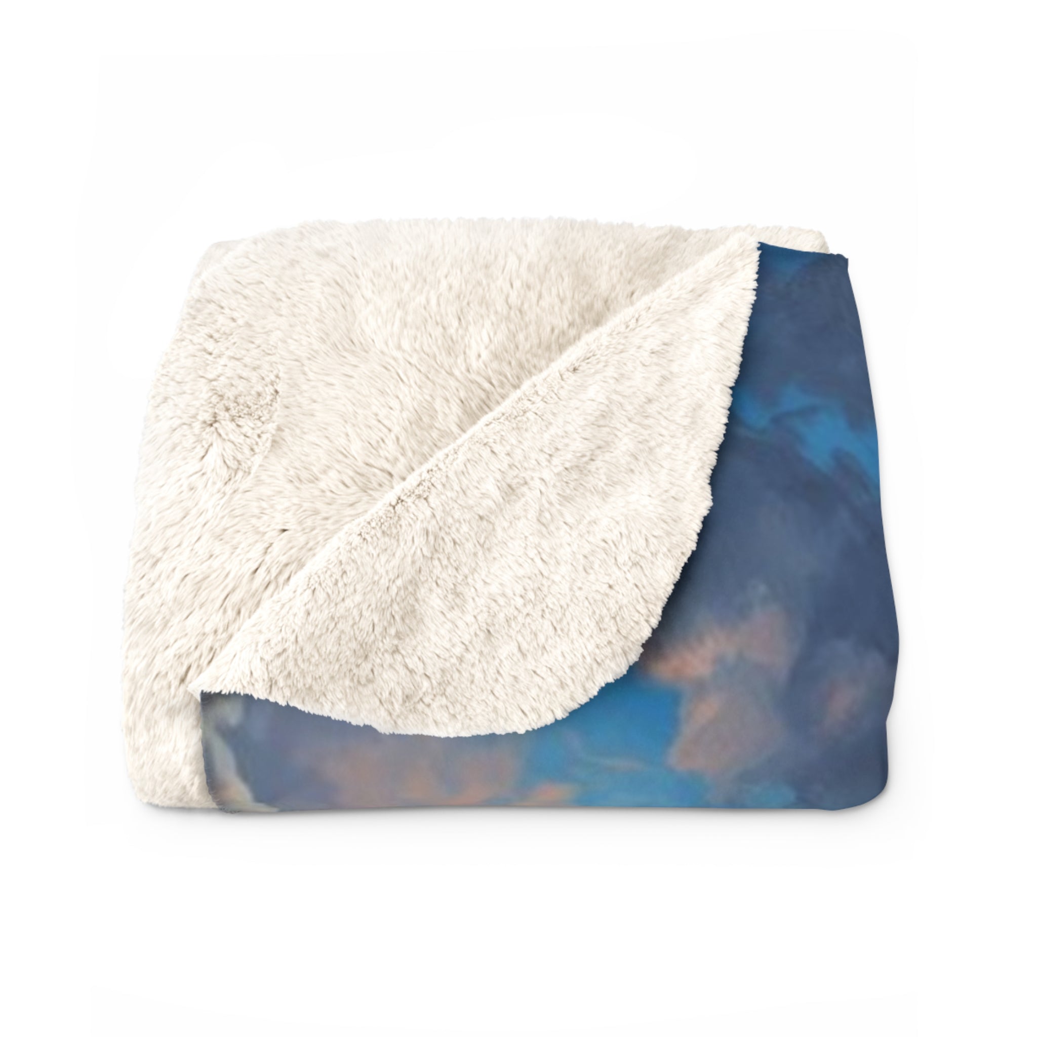 Beach Sunset Sherpa Fleece Blanket