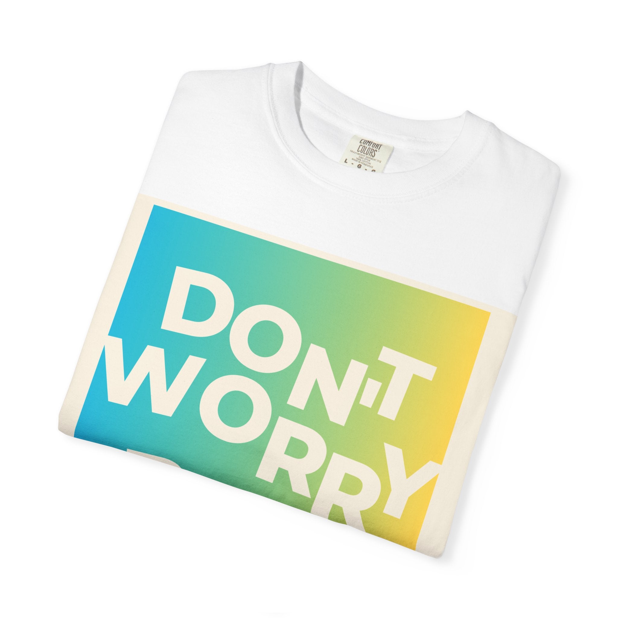Don't Worry Be Happy Tropical Beach Graphic T-Shirt