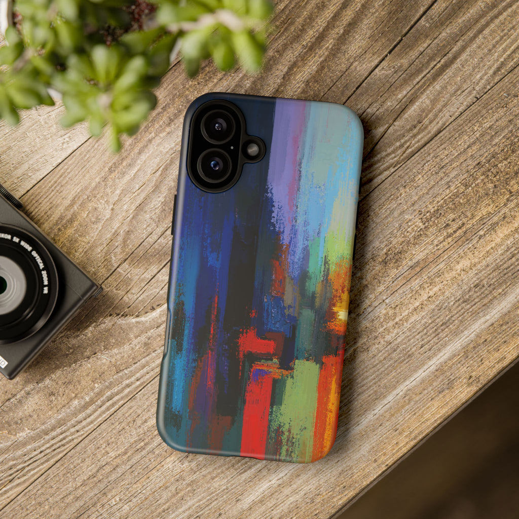 Abstract Colorblock Vibrant Protective iPhone Tough Case