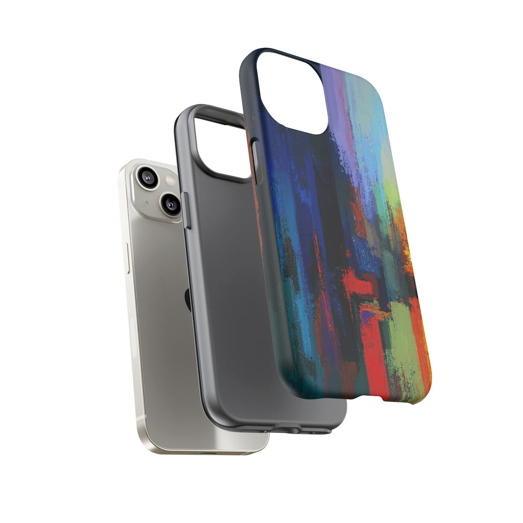 Abstract Colorblock Vibrant Protective iPhone Tough Case