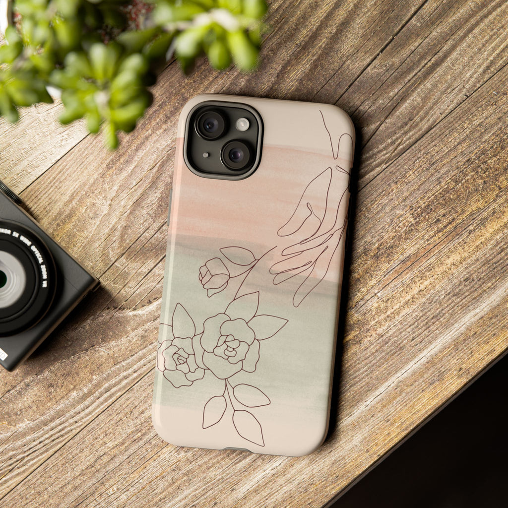 Floral Watercolor Slim Tough Phone Case