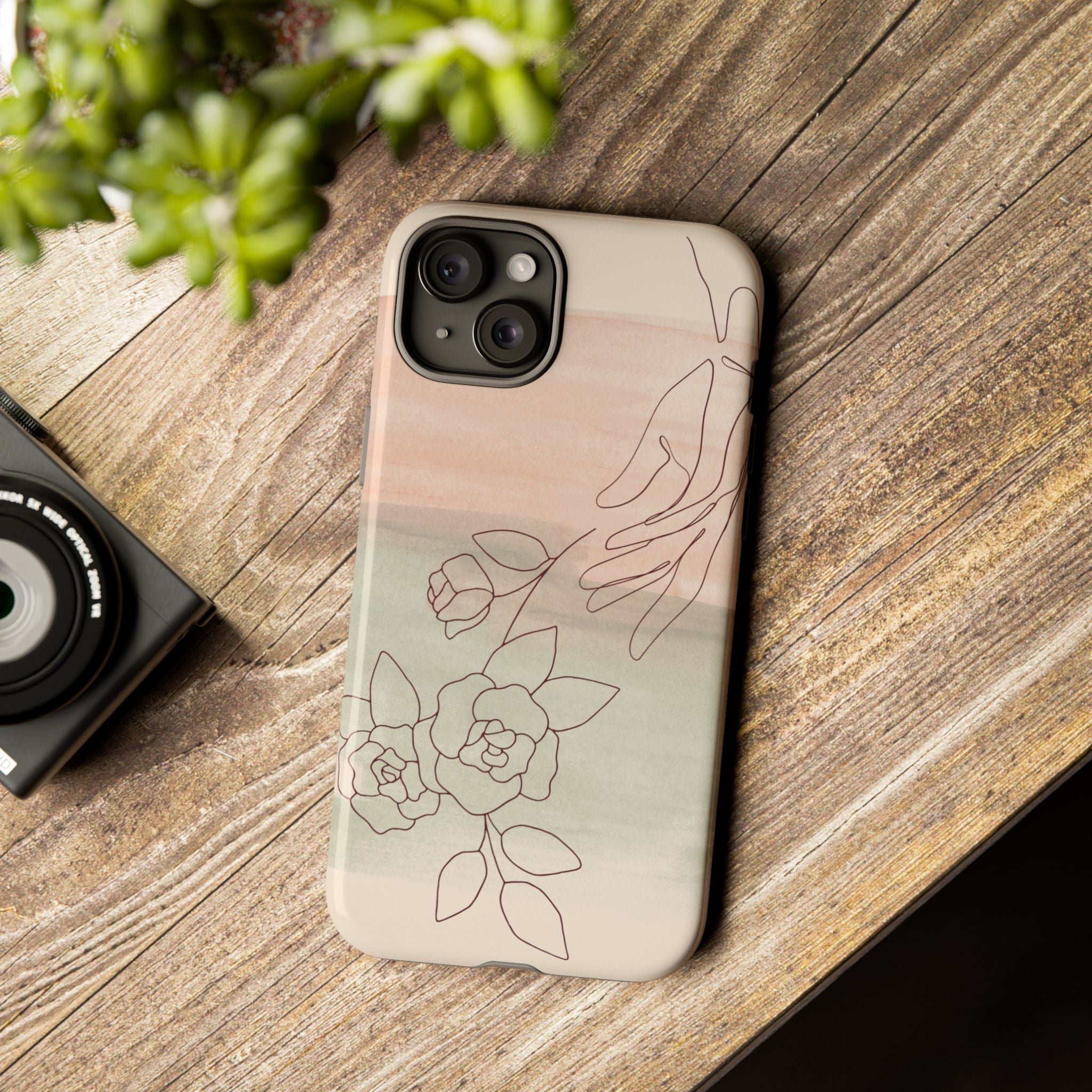 Floral Watercolor Slim Tough Phone Case
