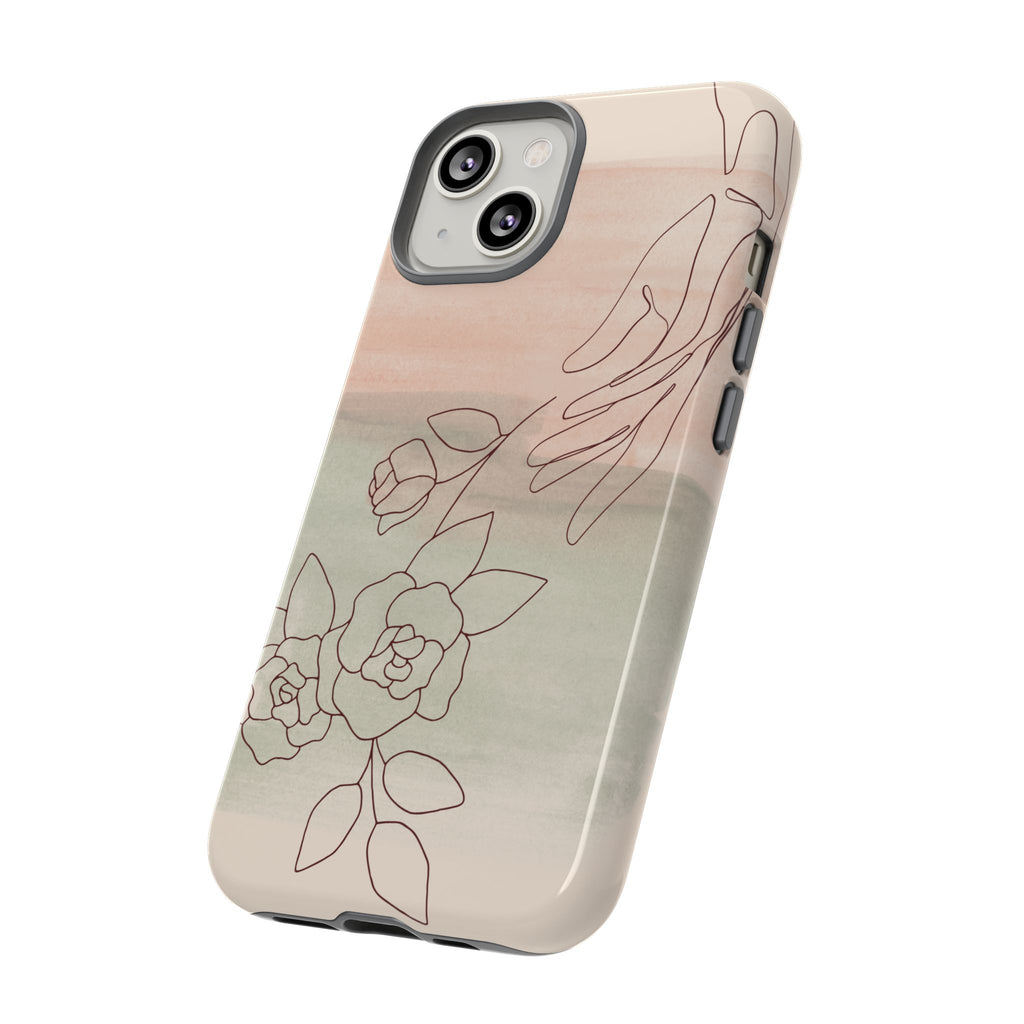 Floral Watercolor Slim Tough Phone Case