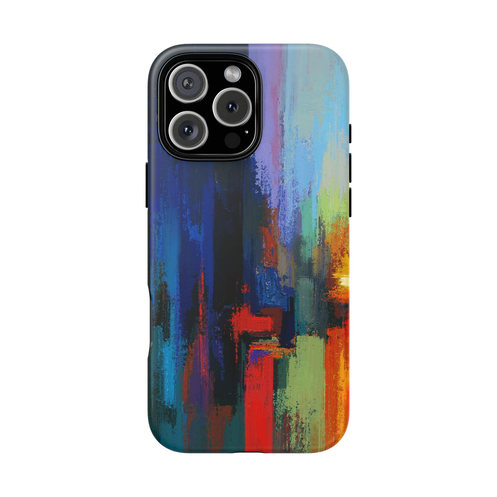 Abstract Colorblock Vibrant Protective iPhone Tough Case