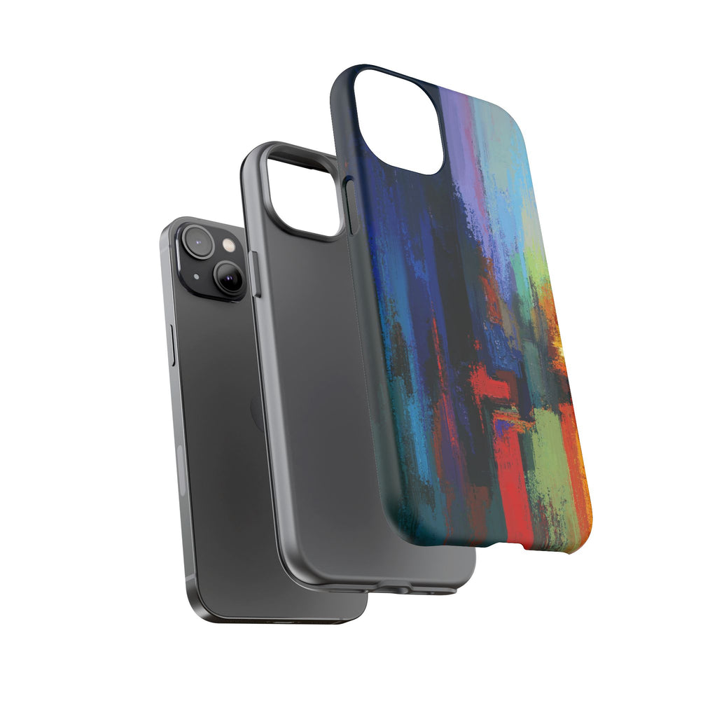 Abstract Colorblock Vibrant Protective iPhone Tough Case