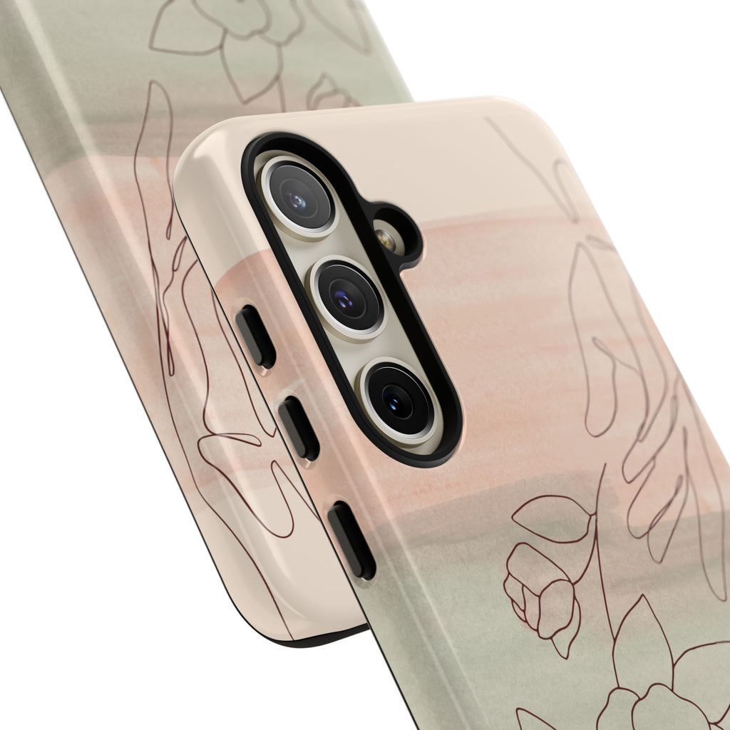 Floral Watercolor Slim Tough Phone Case