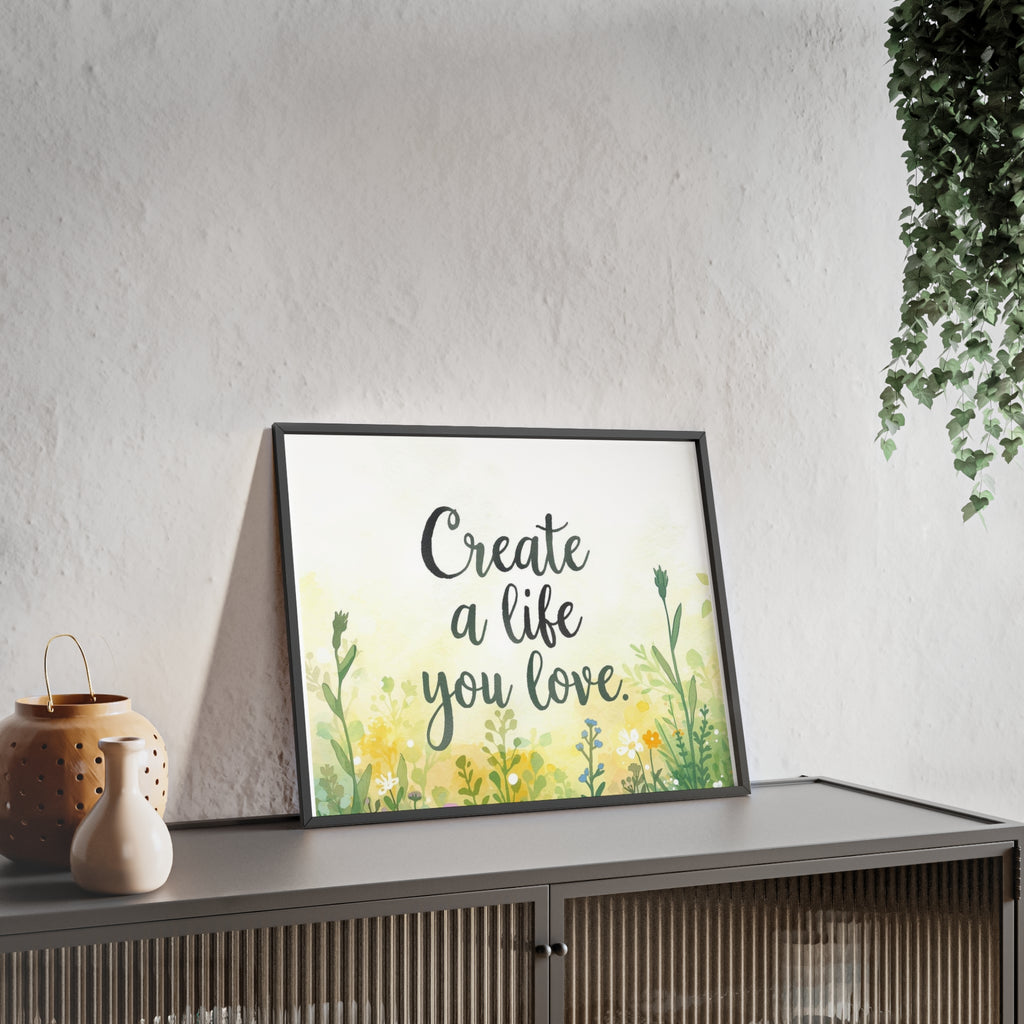 Create a Life You Love Framed Wall Art
