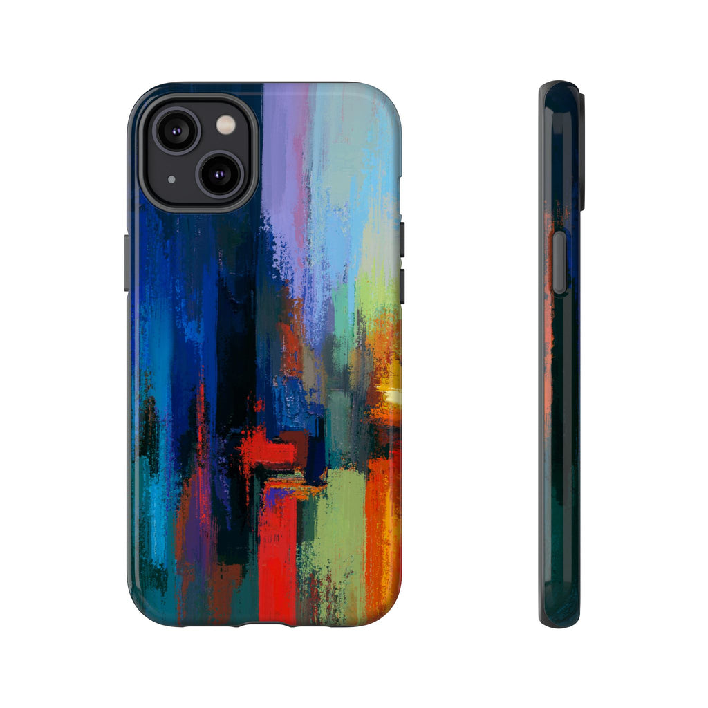 Abstract Colorblock Vibrant Protective iPhone Tough Case