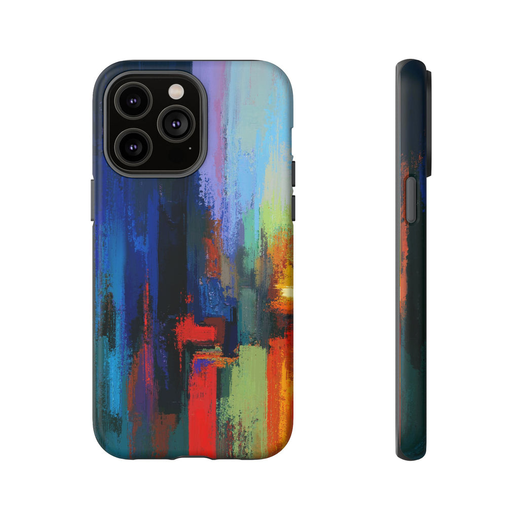 Abstract Colorblock Vibrant Protective iPhone Tough Case