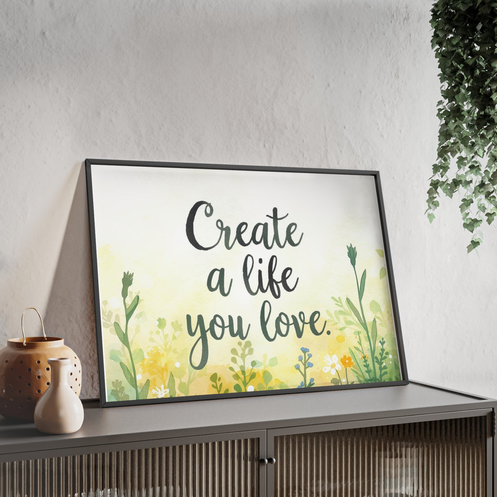 Create a Life You Love Framed Wall Art