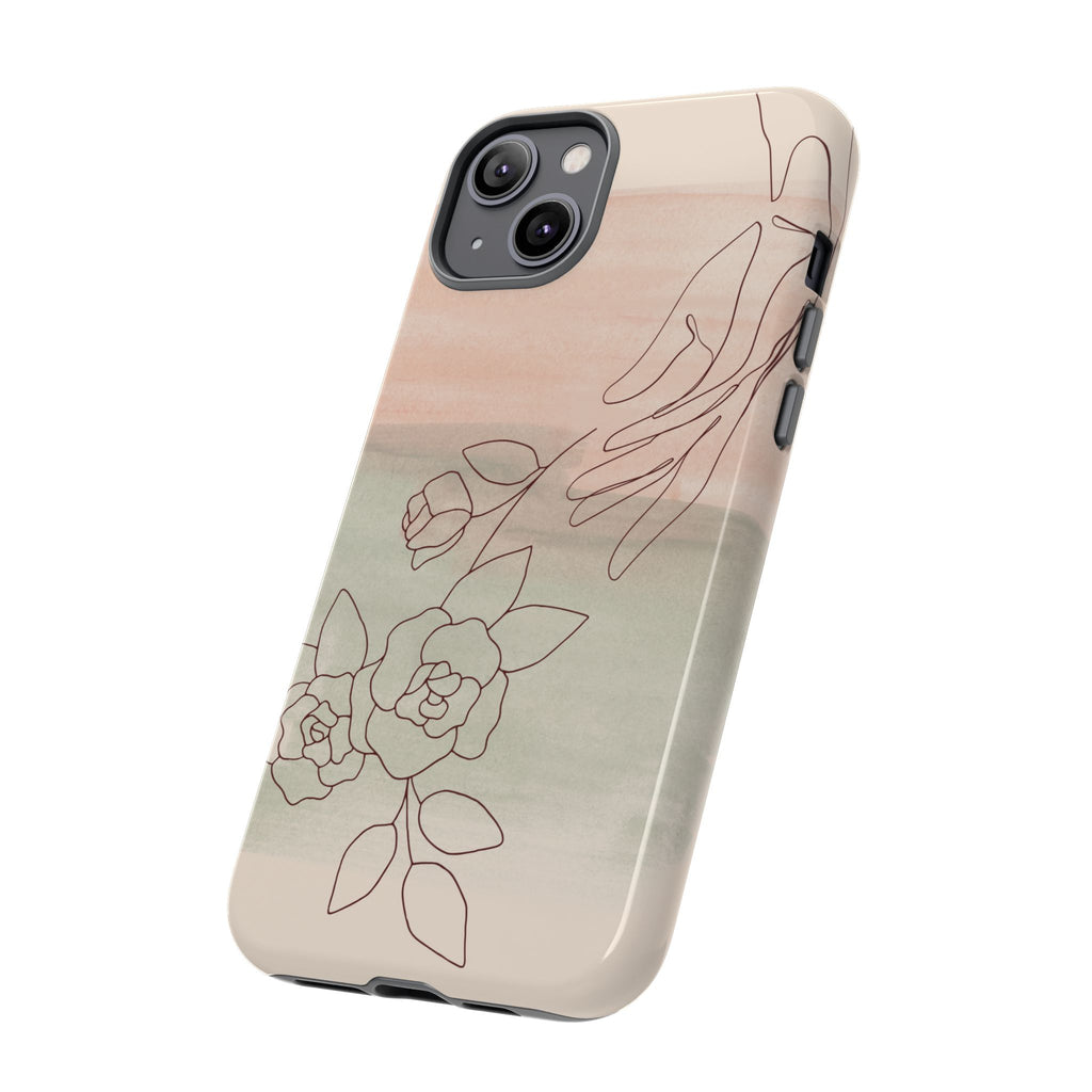 Floral Watercolor Slim Tough Phone Case