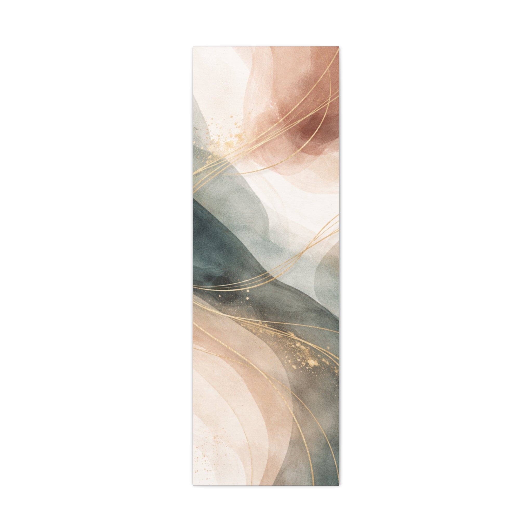 Abstract Coastal Waves Matte Canvas — Stretched Wall Art
