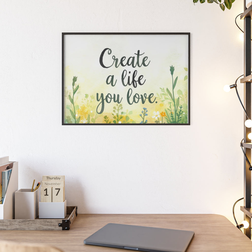 Create a Life You Love Framed Wall Art
