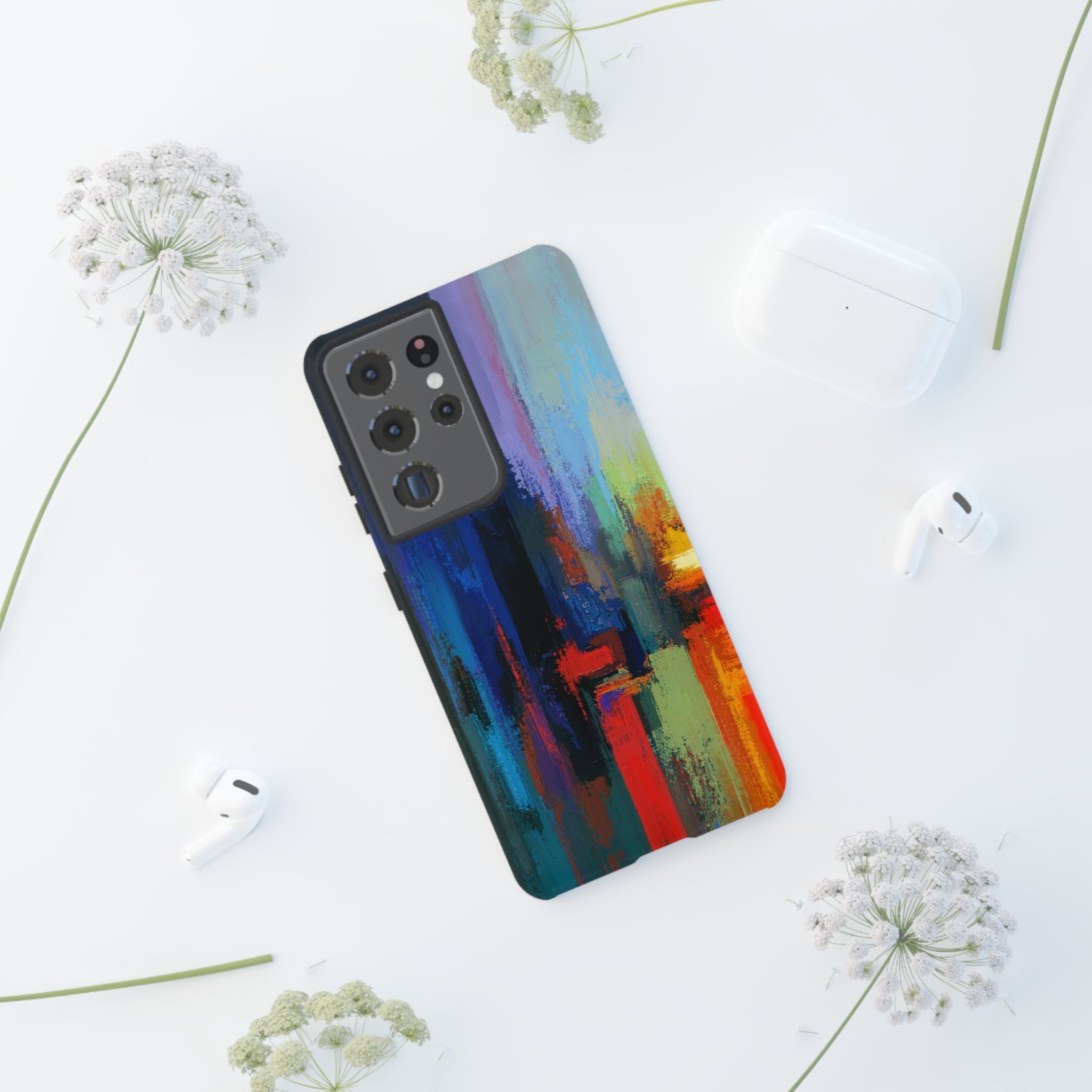 Abstract Colorblock Vibrant Protective iPhone Tough Case