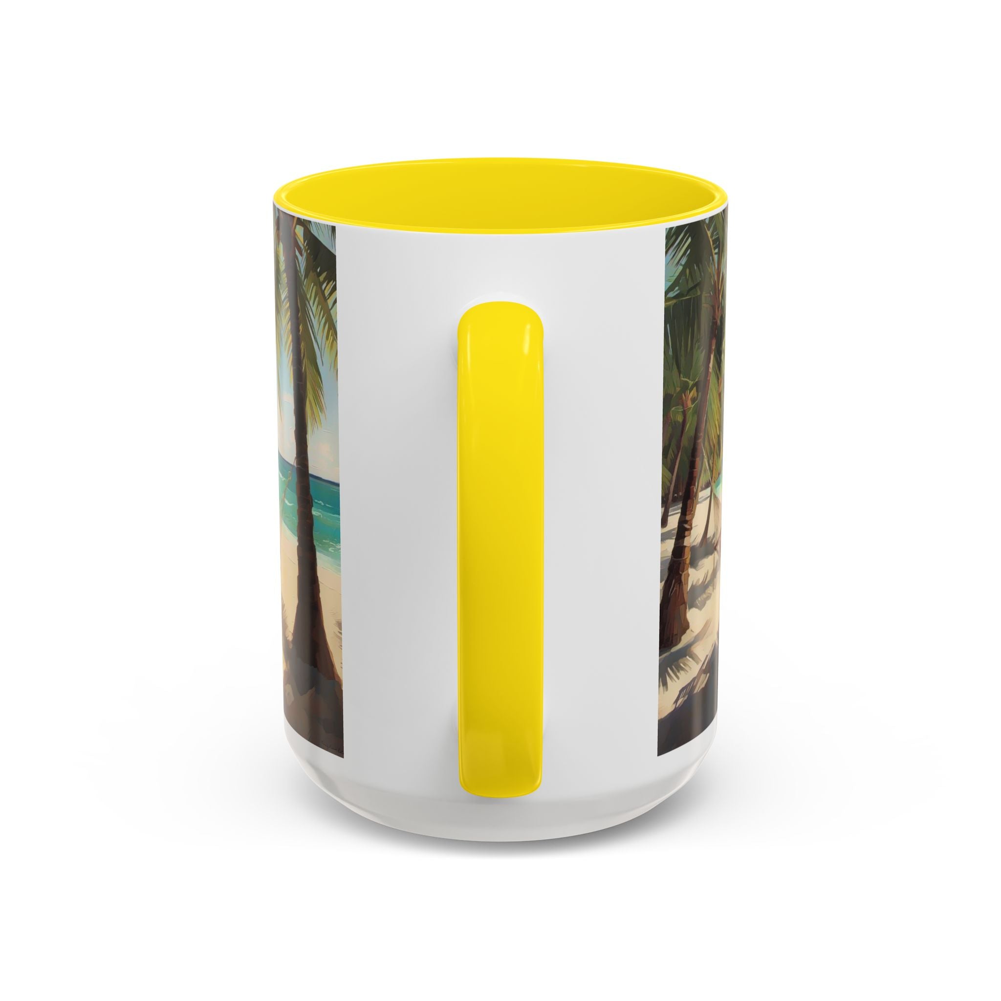 Tropical Beach Palm Trees & Hammock Coffee Mug
