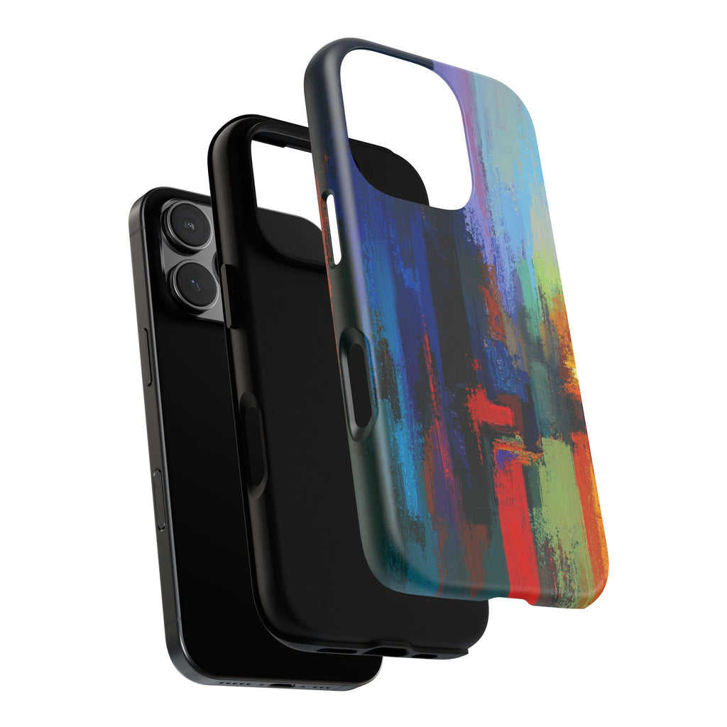 Abstract Colorblock Vibrant Protective iPhone Tough Case