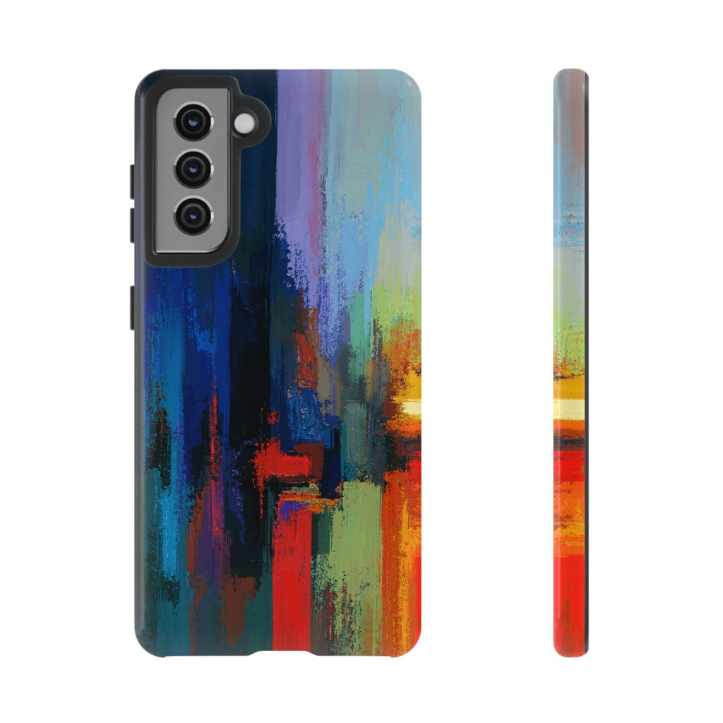 Abstract Colorblock Vibrant Protective iPhone Tough Case