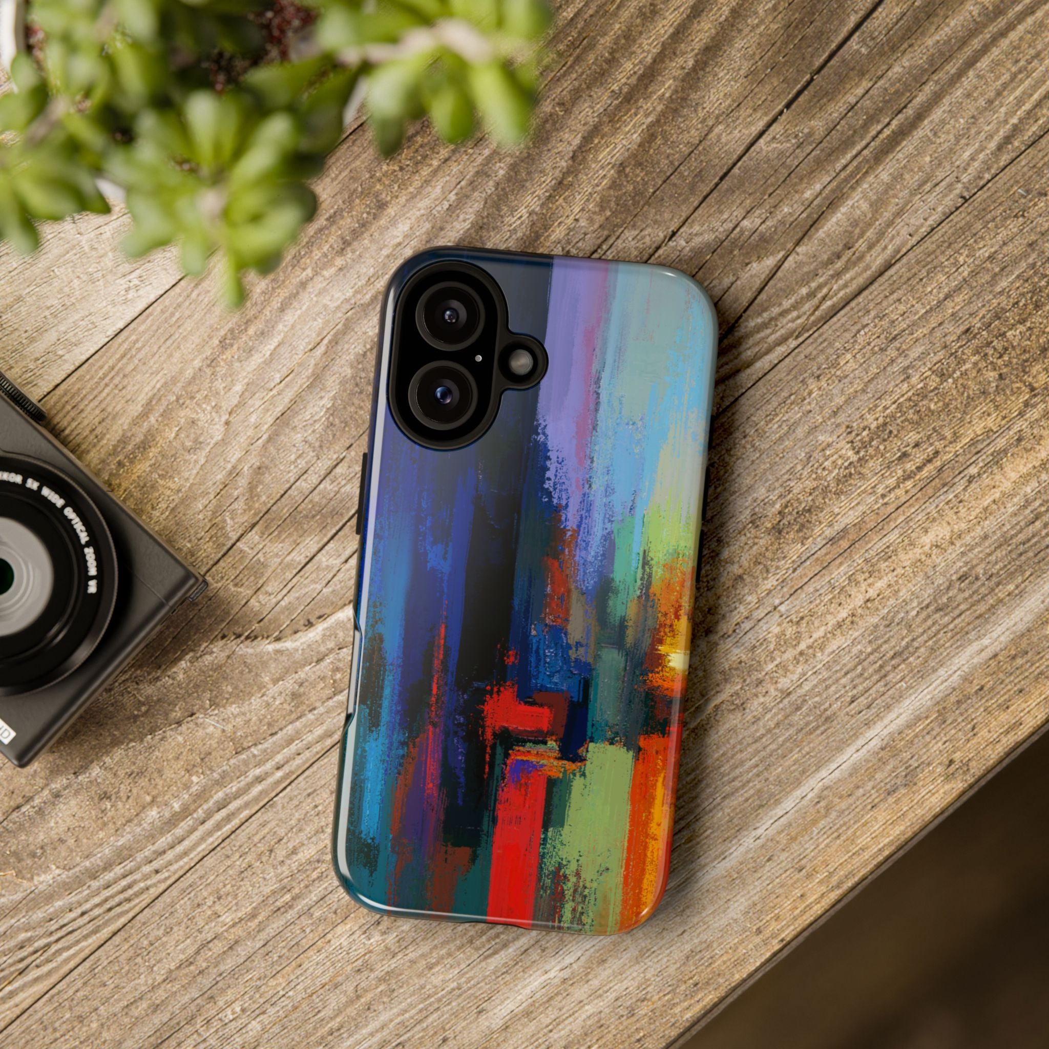 Abstract Colorblock Vibrant Protective iPhone Tough Case