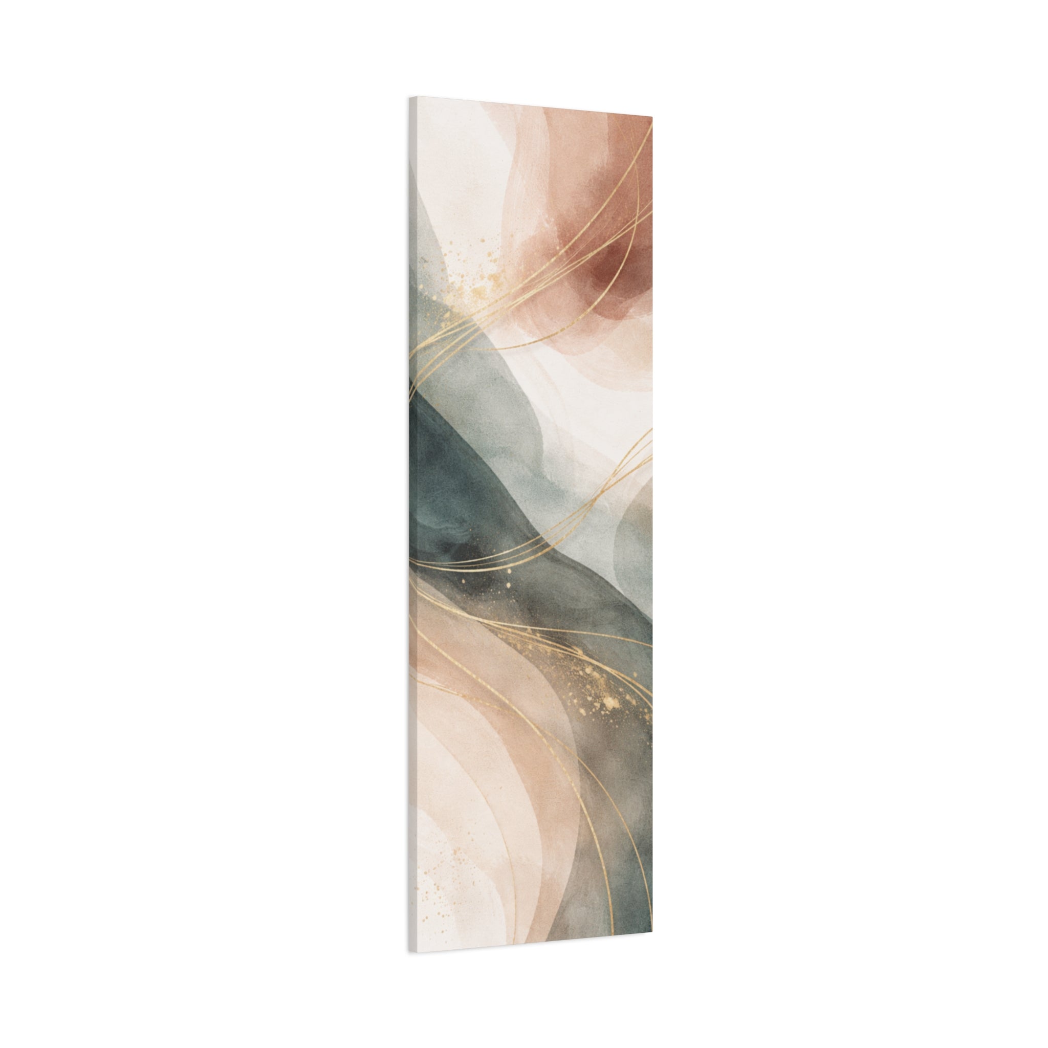 Abstract Coastal Waves Matte Canvas — Stretched Wall Art