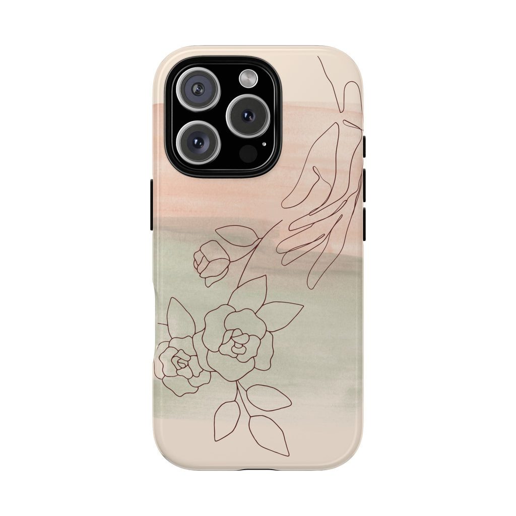 Floral Watercolor Slim Tough Phone Case