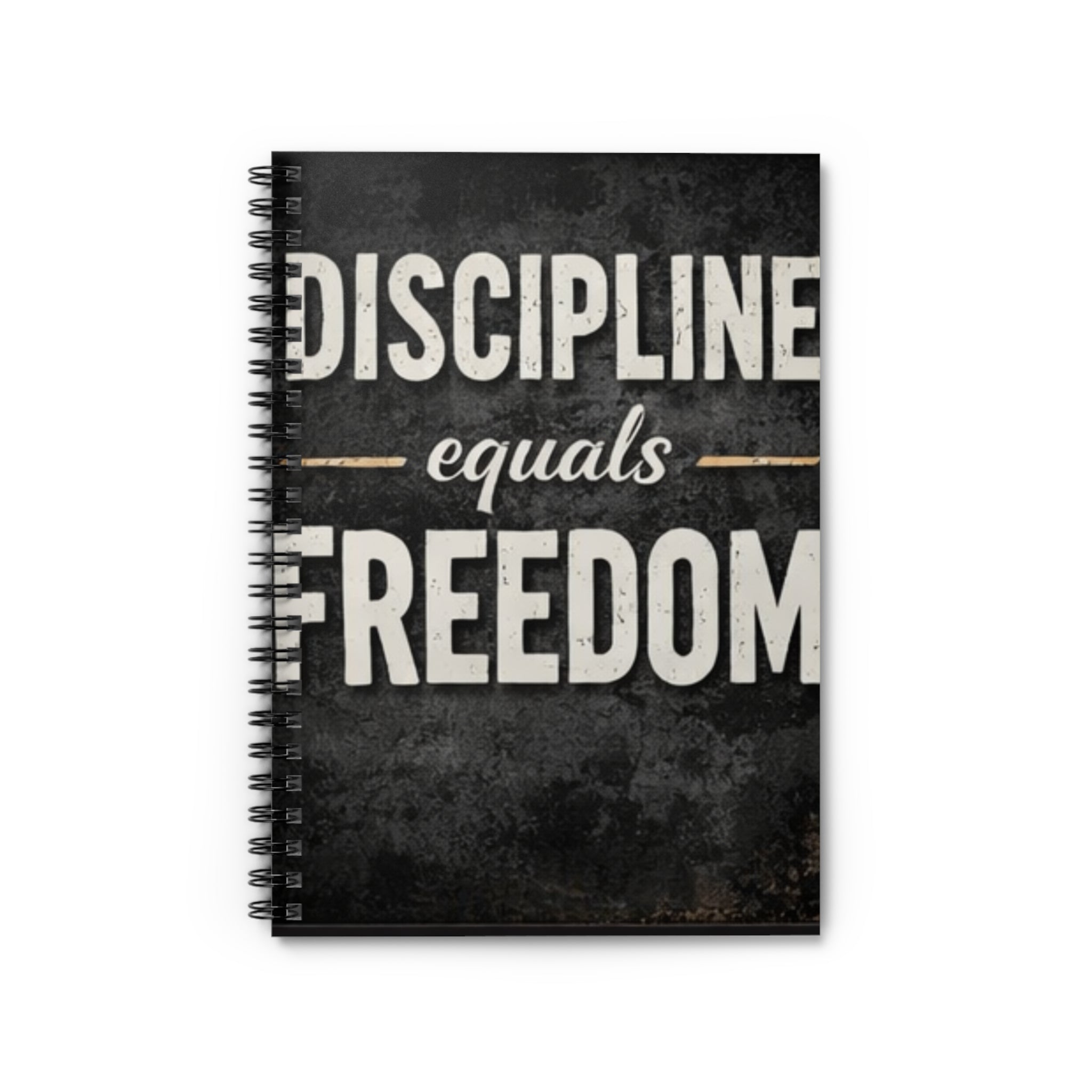 Discipline Equals Freedom Spiral Notebook Motivational Ruled Journal